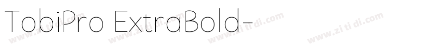 TobiPro ExtraBold字体转换
